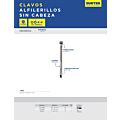 Clavo tipo alfiler sin cabeza 1", 1 kg Surtek