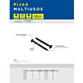 Pija multiusos fosfatizada 1-3/4" x #8, 100 piezas Surtek