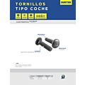 Tornillo tipo coche 1/4" x 1", 100 piezas Surtek
