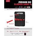Juego de llaves españolas 1000 V, en pulgadas, 8 piezas Urrea