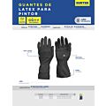 Guantes de látex para pintor talla M Surtek