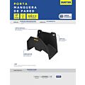 Porta manguera de pared sencillo de 10 - 30 m Surtek