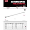 Paq c/6 Extensión para dado cuadro de 3/8", 8" Urrea