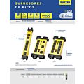 Supresor de picos 6 entradas cable 1200 J, 90 cm Surtek