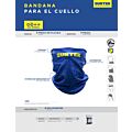 Bandana de poliéster para cuello color azul Surtek