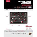 Juego de llaves españolas pulido espejo, en pulgadas, 10 piezas Urrea