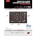 Juego de llaves españolas pulido espejo, métricas, 10 piezas Urrea