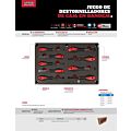 Juego de destornilladores mango bimaterial de caja combinados, 9 piezas Urrea