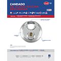 Candado de máxima seguridad tipo disco 70 mm, llave estándar Lock