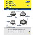 Carda copa ondulada alambre fino 2" x 0.17 con zanco 1/4" Foy