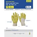 Paq c/6 Guantes de algodón con recubrimiento de nitrilo talla M Surtek