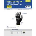 Paq c/6 Guantes de Nailon con recubrimiento de poliuretano M Surtek