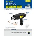Pistola de calor 50° C a 550°C 1,800 W 120 V ajustable Surtek
