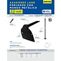 Paq c/2 Azadón lane forjado con mango metálico No. 2 Surtek
