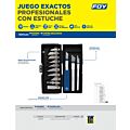 Juego de exactos con mango de aluminio, 13 piezas Foy