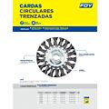 Carda circular trenzada alambre grueso 4" x 0.50 con rosca M14 Foy