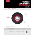 Carda circular ondulada alambre grueso para esmeril 8" x 0.35 mm multi eje Urrea