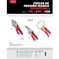 Pinza de presión con mango bimaterial de 11" tipo "C" Urrea