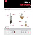 Carda copa ondulada alambre fino 1-3/4" x 0.17 mm con zanco 1/4" Urrea