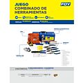 Juego combinado de herramienta con caja metálica, 32 piezas Foy