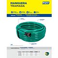 Manguera para jardín tramada con conector plástico 1/2", 10 m Foy
