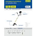 Desbrozadora a gasolina 16.3" 26 cc Surtek