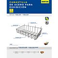 Canastilla para exhibición 60 x 31 x 15 cm Surtek