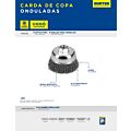 Carda copa trenzada alambre delgado acero inoxidable 5" x 0.30 mm con rosca M14 Surtek