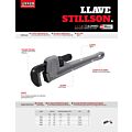Llave stillson de aluminio, 14" Urrea