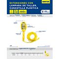 Lámpara de taller con canastilla plástica, color amarillo 8 m Surtek