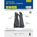 Guantes largos de látex talla M Surtek