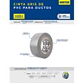 Paq c/3 Cinta gris de PVC para ducto 45.7 m Surtek