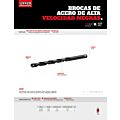 Broca negra de acero de alta velocidad 3/4" zanco recto Urrea