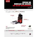 Juego de brocas con cobalto de acero de alta velocidad zanco recto, 29 piezas Urrea