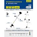 Desbrozadora a gasolina 17" 52 cc Surtek