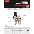 Filtro regulador y lubricador de aire 1/2" NPT Urrea