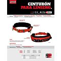 Cinturón para liniero con bandas para portar herramientas, talla 40 Urrea