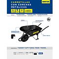 Carretilla reforzada con bastidor metálico 8 Ft3 llanta imponchable de poliuretano Surtek