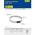 Paq c/50 Abrazadera sin fin de acero inoxidable de 9/16" a 1-1/16" Surtek