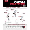 Pistola para pintar de gravedad, capacidad 600 ml, 36 PSI Urrea