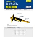 Cincel corta frío forjado con guarda 1" x 10" Surtek
