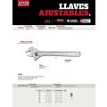 Llave ajustable cromada 24" Urrea