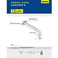 Perno para lengüeta 1/2" x 2-1/2" Surtek