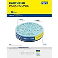 Cartucho para respirador con protección para polvo Foy