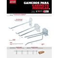 Paq c/50 Gancho largo para gabinete modular serie X Urrea