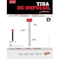 Tira de impulso de polipropileno transparente 100 x 8 cm Urrea