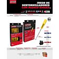 Paq c/6 Juego de destornilladores con mango ámbar combinados, 8 piezas Urrea