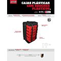 Cajas portaherramientas plásticas con broches plásticos 19", 15 piezas Urrea