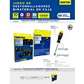 Paq c/3 Juego de destornilladores con mango bimaterial combinados con caja, 10 piezas Surtek