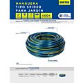 Manguera para jardín tejido spider con conector metálico 3/4", 50 m Surtek